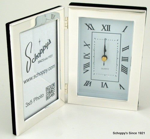 Hinged Frame 3"x5" with Clock-Frame-Schoppy&