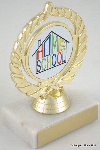 Home School Logo Trophy-Trophies-Schoppy&