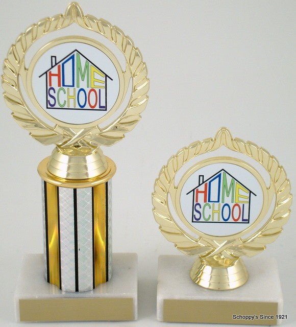 Home School Logo Trophy-Trophies-Schoppy&