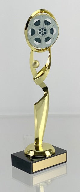 Cinema Spinner Trophy on Black Marble Base-Trophies-Schoppy's Since 1921