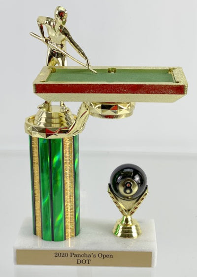 Billiards Trophy with Table-Trophies-Schoppy's Since 1921