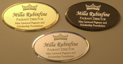 Oval Insert Name Badge-Name Tag-Schoppy's Since 1921