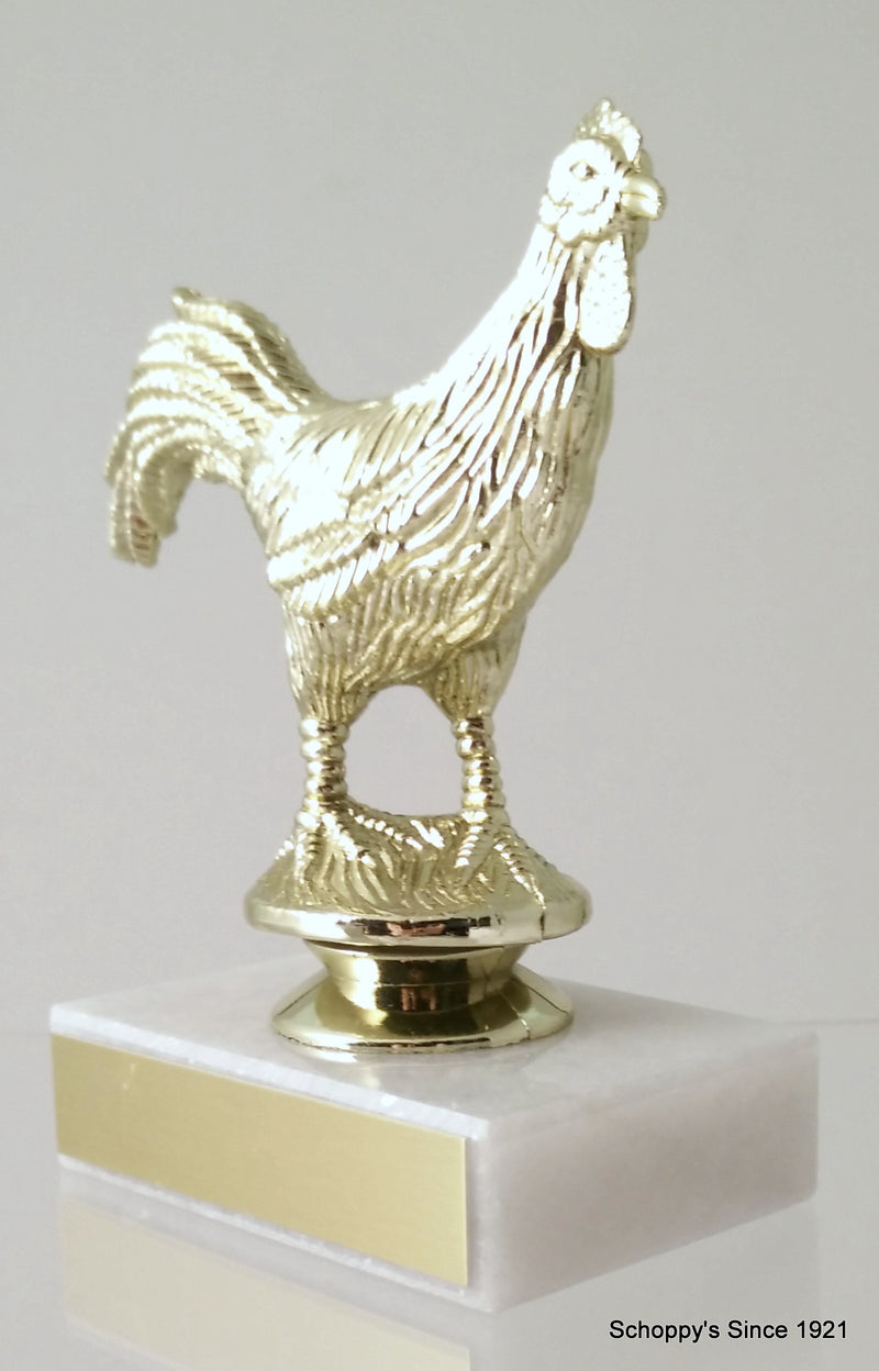 Rooster Trophy On Marble-Trophy-Schoppy&