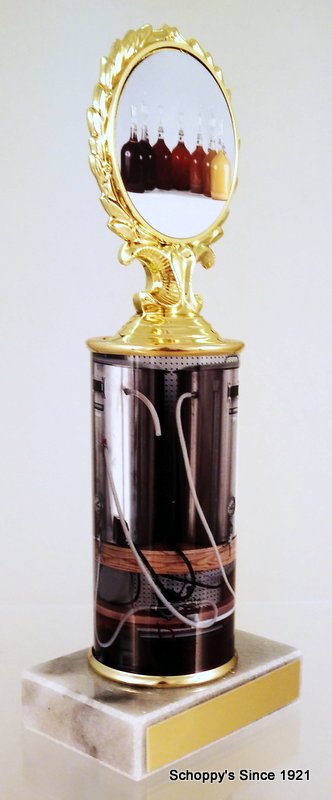 Homebrew Logo Trophy With Custom Metal Column-Trophy-Schoppy&