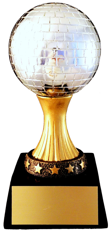 Mirror Ball Resin Trophy-resin-Schoppy's Since 1921
