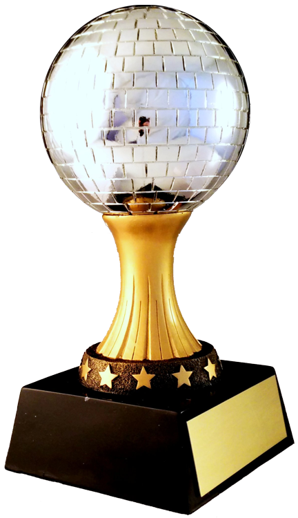 Mirror Ball Resin Trophy-resin-Schoppy&