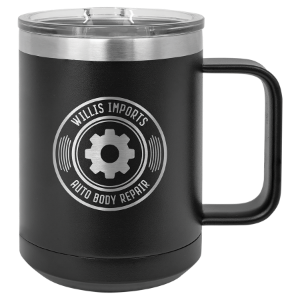 15 oz. Polar Camel Vacuum Insulated Coffee Mug with Clear Slider Lid-Polar Camel-Schoppy&