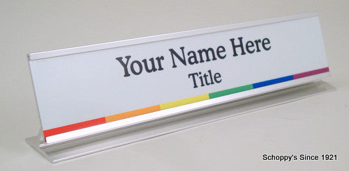 LGBTQ Desk Plate-Name Desk Block-Schoppy&