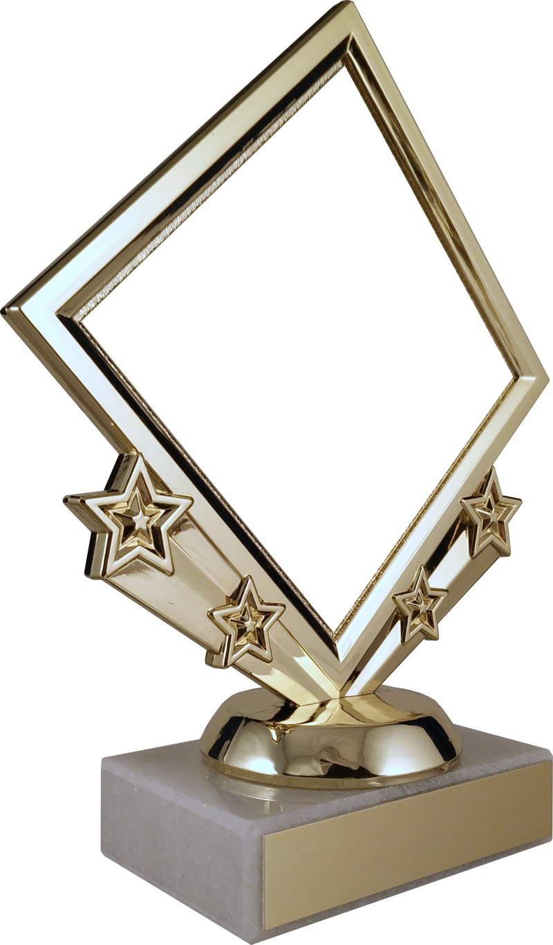 Template Diamond Logo Trophy On Flat Marble-Trophy-Schoppy&