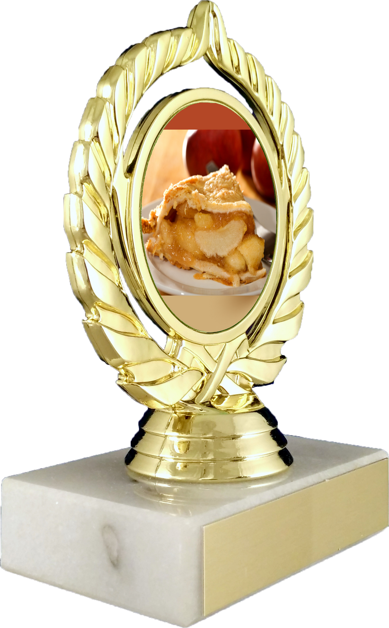 Pie Logo Trophy On Marble Base-Trophy-Schoppy&