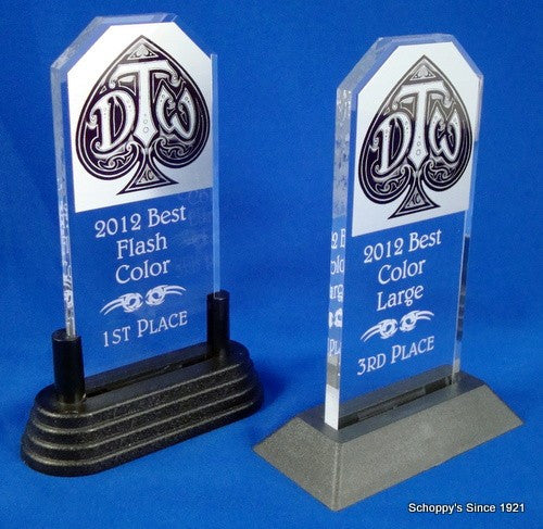 Logo Stand Up Acrylic Trophy Large-Trophies-Schoppy&