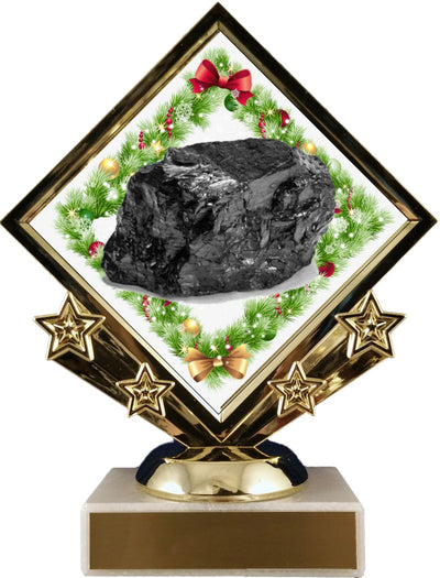 Diamond Star Lump of Coal Logo Trophy-Trophy-Schoppy's Since 1921