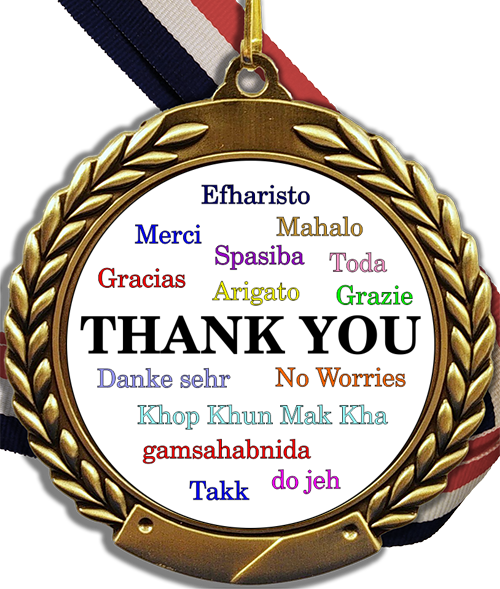 Thank You Logo Medal-Medals-Schoppy&