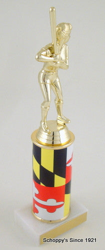 Maryland Baseball/Softball Original Metal Roll Column-Trophies-Schoppy&