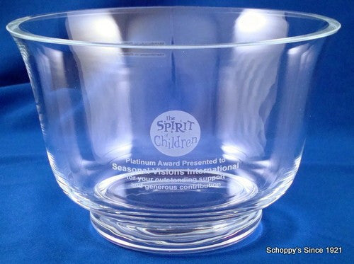 Crystal Glass Paul Revere Bowl-Tray-Schoppy&