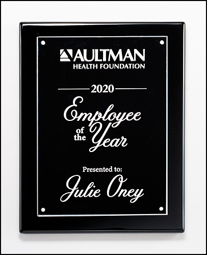 Black High Gloss Plaque with Acrylic Engraving Plate P5437, P5438, P5439-Plaque-Schoppy&