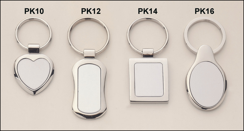 Polished Square Shaped Silver Keyring-Key Chain-Schoppy&