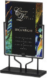 Blue Art Deco Acrylic Art Plaque with Iron Stand-Acrylic-Schoppy's Since 1921