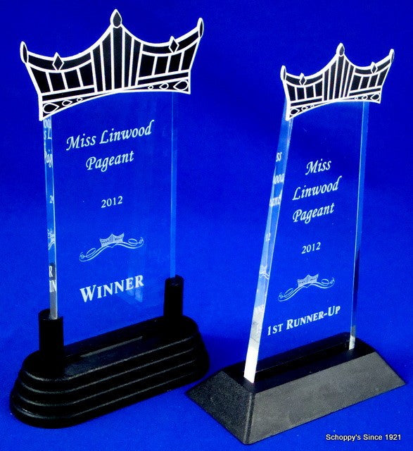 Pageant Acrylic Trophies Set of Four-Trophies-Schoppy&