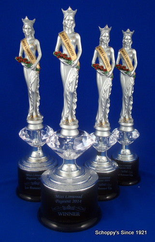 Pageant Trophy Medium-Trophies-Schoppy&