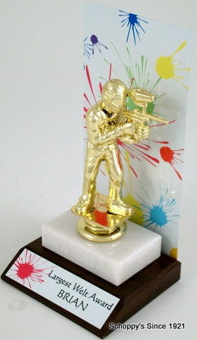 Paintball Metal Splatter Backdrop Trophy-Trophies-Schoppy&