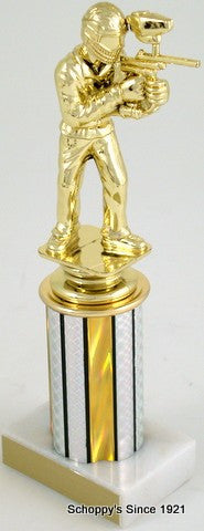 Paintball Trophy on Round Column-Trophies-Schoppy&