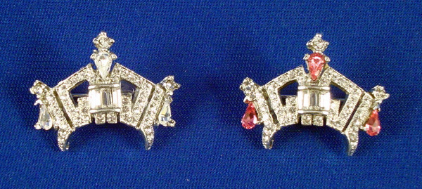 Medium Crown Charm Necklace - Pink-Jewelry-Schoppy&