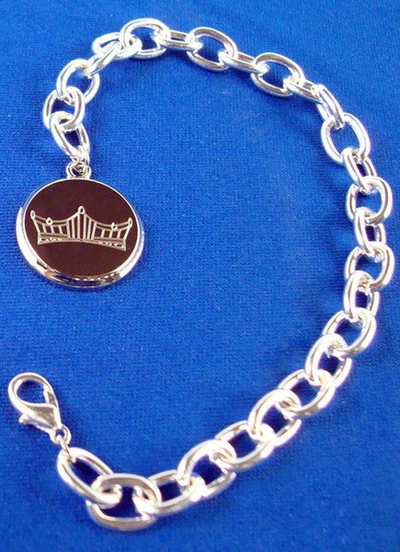 Silver Crown Logo Bracelet-Jewelry-Schoppy's Since 1921