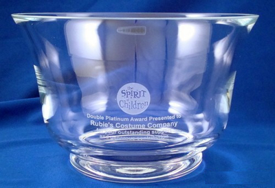 Crystal Glass Paul Revere Bowl-Tray-Schoppy's Since 1921