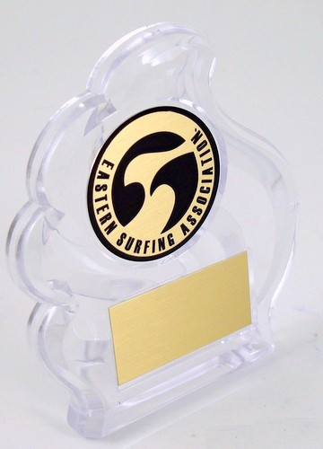 Small Wave Acrylic Trophy-Trophies-Schoppy's Since 1921