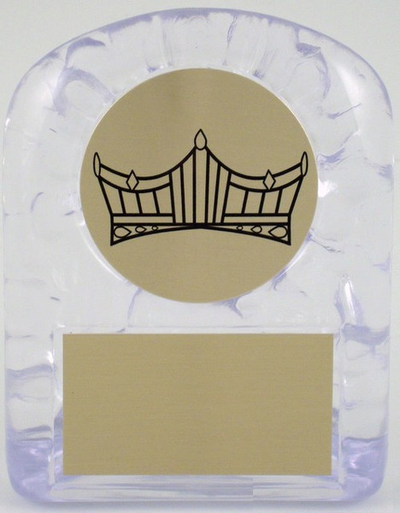 Large Ice Trophy with Crown Logo-Trophies-Schoppy's Since 1921