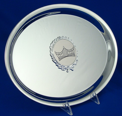 Pageant Oval Nickel Plated Tray-Tray-Schoppy's Since 1921