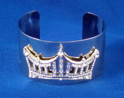 Rhinestone Crown Wrist Cuff-Pageant-Schoppy's Since 1921