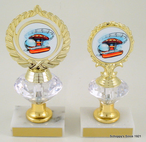 Pinball Logo Diamond Riser Trophy Small-Trophies-Schoppy&