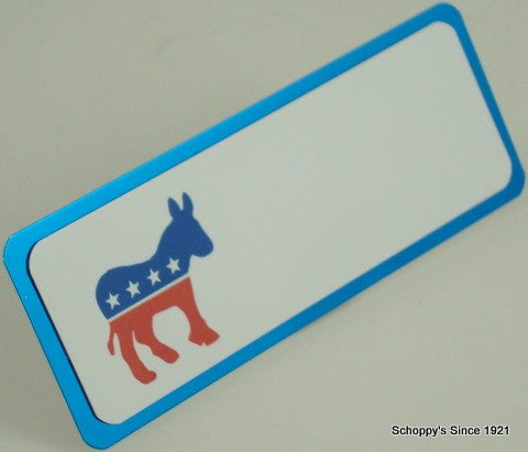 Political Themed Full Color Name Badge-Name Tag-Schoppy&