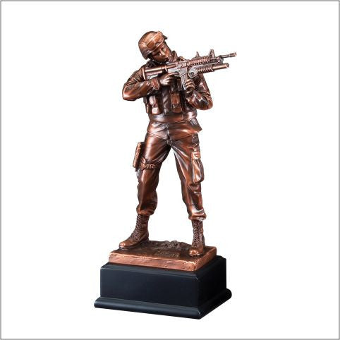 American Hero Series Army Resin-Trophy-Schoppy&