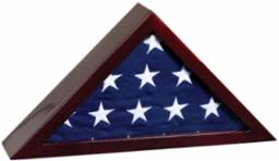 Flag Display Case - Rosewood Piano Finish-Display Case-Schoppy's Since 1921