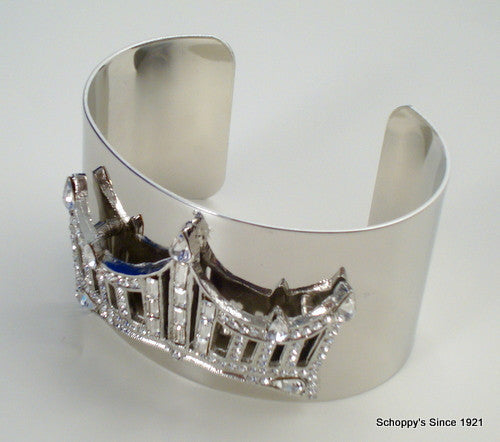 Rhinestone Crown Wrist Cuff-Pageant-Schoppy&