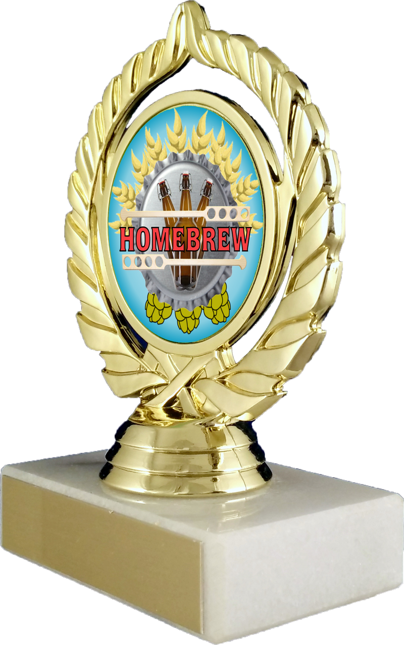 Homebrew Logo Trophy On Marble-Trophy-Schoppy&