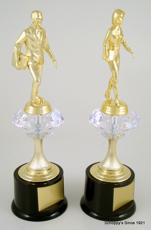 Salesperson Diamond Riser Trophy-Trophies-Schoppy&