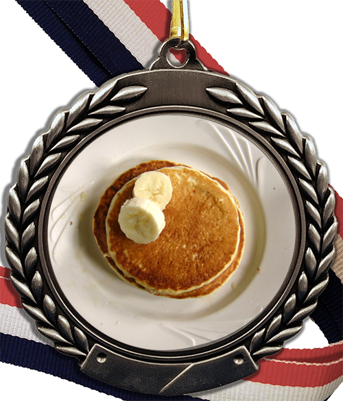 Pancake Logo Medal-Medals-Schoppy&