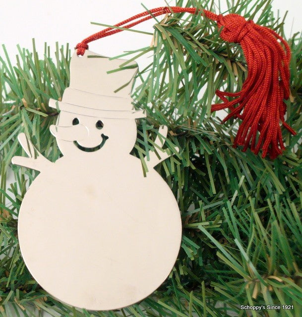 Snowman Ornament with Red Tassel-Gift-Schoppy&