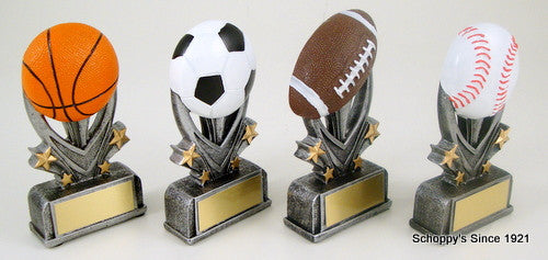 Football Sport Star Resin Trophy-Trophies-Schoppy&