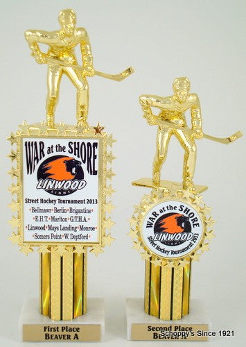 Street Hockey Second Place Individual Trophy-Trophies-Schoppy&
