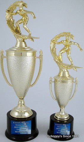 Surf Cup Trophy on Lg. Round Base-Trophies-Schoppy&