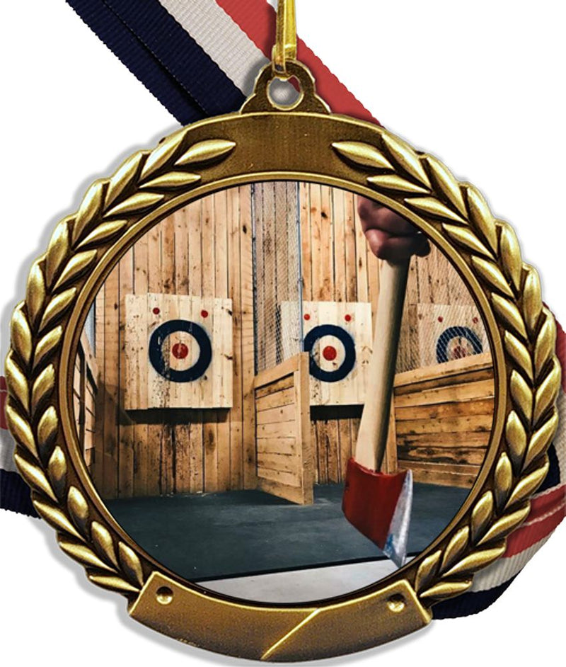Axe Throwing Logo Medal-Medals-Schoppy&