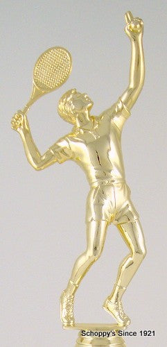 Tennis Cup Trophy on Black Marble and Wood Base-Trophies-Schoppy&