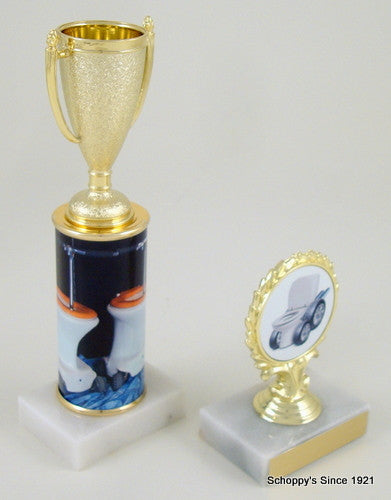 Toilet Bowl Racing Original Metal Roll Column Cup Trophy-Trophies-Schoppy&