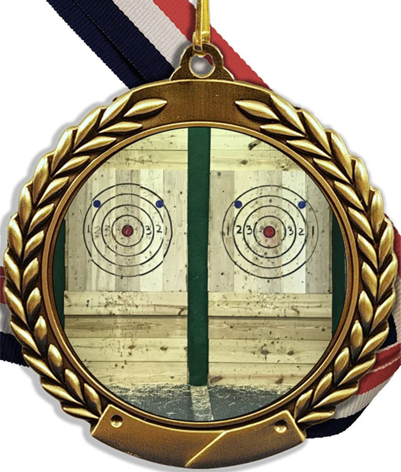 Axe Throwing Logo Medal-Medals-Schoppy&