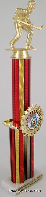 Two Tier Medallion Street Hockey Trophy-Trophies-Schoppy&